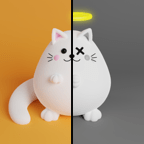 两只猫_logo